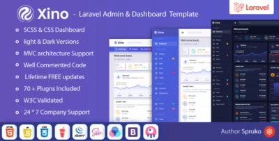 Xino - Laravel Crypto Admin & Dashboard Template