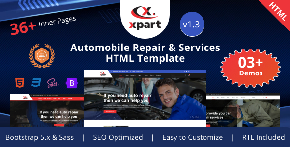 Xpart - Automobile Repair & Car Services Bootstrap 5 Template Xpart - Automobile Repair & Car Services Bootstrap 5 Template
