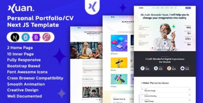 Xuan - Personal Portfolio/CV Next JS Template