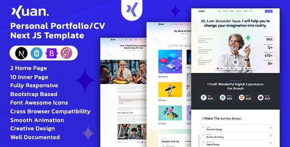 Xuan - Personal Portfolio/CV Next JS Template Xuan - Personal Portfolio/CV Next JS Template