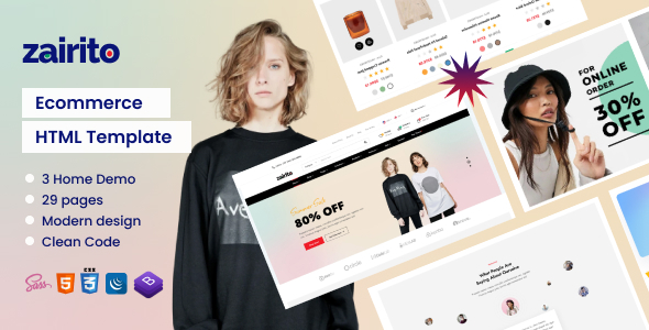 Zairito - eCommerce HTML Template Zairito - eCommerce HTML Template