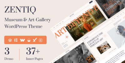 Zentiq - Museum & Art-Gallery WordPress Theme