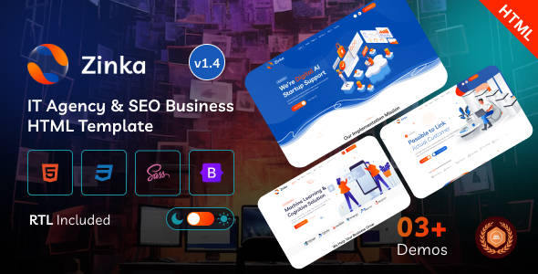 Zinka - IT Agency & SEO Business Bootstrap 5 Template Zinka - IT Agency & SEO Business Bootstrap 5 Template