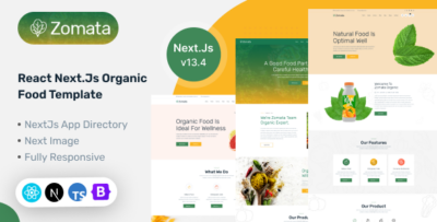 Zomata - React Next.js Organic Food Template