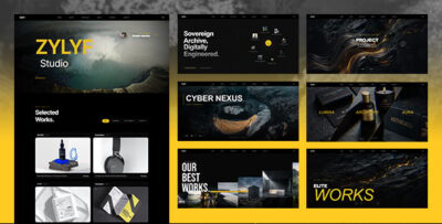 Zylyf - Premium Brutalist Portfolio & Agency HTML Template