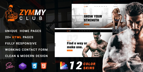 Zymmy - Fitness & Gym HTML Template Zymmy - Fitness & Gym HTML Template