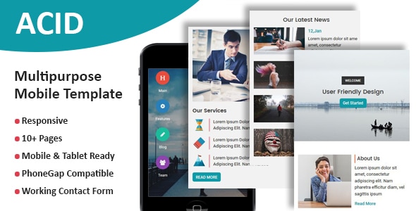 ACID - Multipurpose Responsive Mobile Template ACID - Multipurpose Responsive Mobile Template