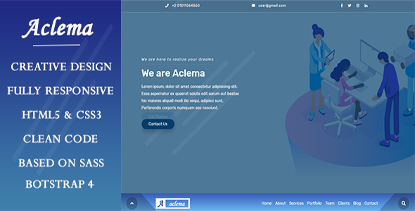 Aclema- Agency HTML Template Aclema- Agency HTML Template
