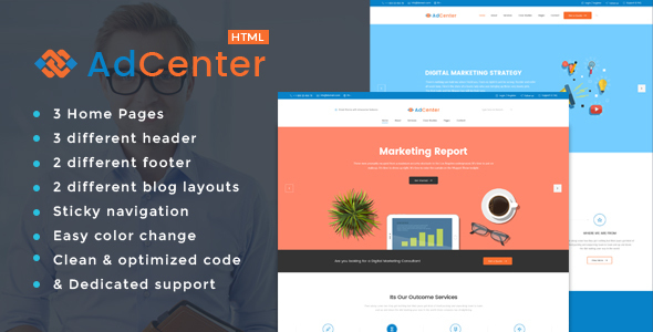 Adcenter - Digital Marketing HTML Template Adcenter - Digital Marketing HTML Template