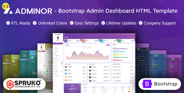 Adminor - Bootstrap Admin Dashboard HTML Template Adminor - Bootstrap Admin Dashboard HTML Template