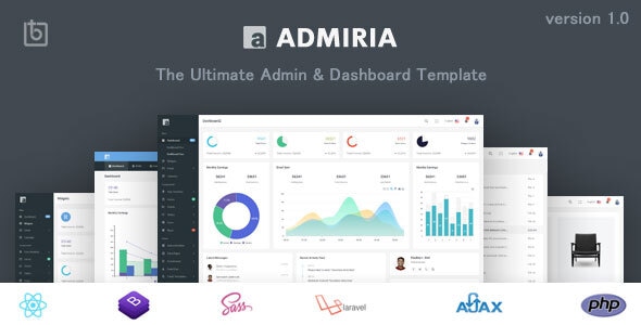 Admiria - The Ultimate Admin & Dashboard Template Admiria - The Ultimate Admin & Dashboard Template