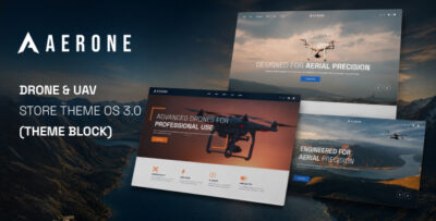 Aerone - Drone & UAV Shopify Theme OS 3.0 (Theme Block)