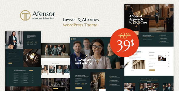 Afensor - Law Firm and Attorney WordPress Theme Afensor - Law Firm and Attorney WordPress Theme