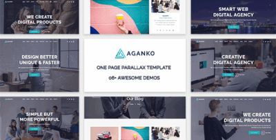 Aganko - One Page Parallax Template