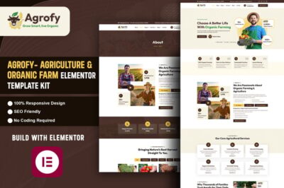 Agrofy - Agriculture & Organic Farm Elementor Template Kit