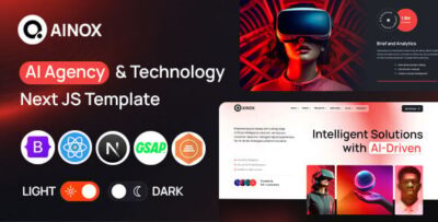 Ainox - AI Agency & Technology Next JS Template