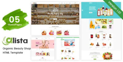 Alista - Organic Beauty Shop HTML Template
