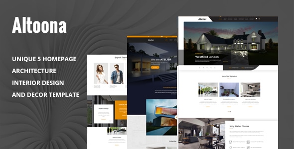 Altoona - Architecture & Interior Design HTML Template Altoona - Architecture & Interior Design HTML Template