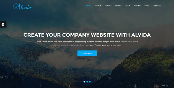 Alvida - One Page Business Template Alvida - One Page Business Template