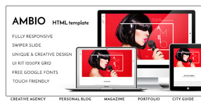 Ambio - Unique Personal Blog | Magazine Responsive HTML Template