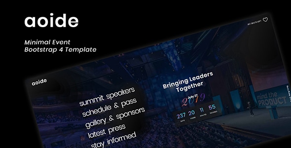 Aoide - Event Bootstrap 4 Template Aoide - Event Bootstrap 4 Template