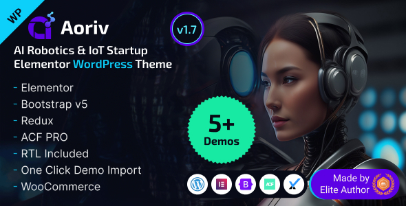Aoriv - AI, Robotics & IoT Startup WordPress Theme Aoriv - AI, Robotics & IoT Startup WordPress Theme
