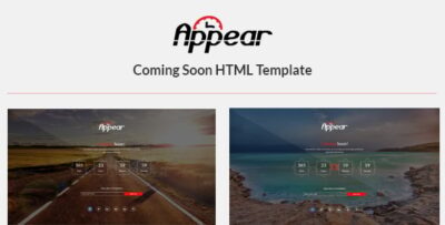 Appear - Coming Soon HTML Template