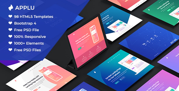Applu - Creative App Landing Page and Software showcase Applu - Creative App Landing Page and Software showcase