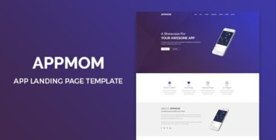 Appmom - App Landing Page HTML Template