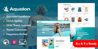 Aqualon - Surfing Board & Water Sports PrestaShop Responsive Theme