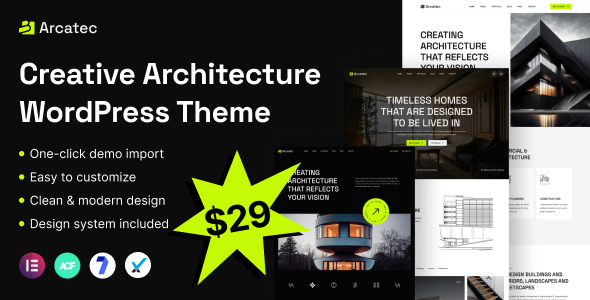 Arcatec - Architecture & Interiors WordPress Theme Arcatec - Architecture & Interiors WordPress Theme