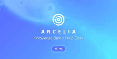 Arcelia - Knowledge Base / Help desk. HTML Template