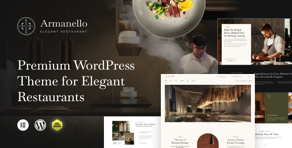 Armanello - Elegant Restaurant WordPress Theme Armanello - Elegant Restaurant WordPress Theme