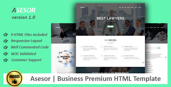 Asesor | Business Premium HTML Template Asesor | Business Premium HTML Template