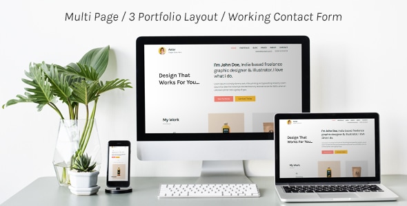 Astar - Responsive Personal Portfolio Template Astar - Responsive Personal Portfolio Template