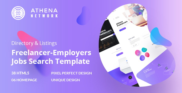 Athena - Job Board Marketplace HTML Template with Dashboard Athena - Job Board Marketplace HTML Template with Dashboard