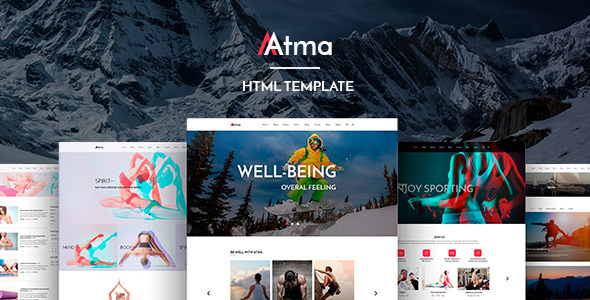 Atma - Creative Fitness & Sports HTML Template Atma - Creative Fitness & Sports HTML Template