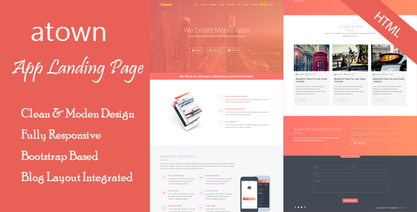 Atown - App Landing Page Atown - App Landing Page