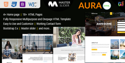 Aura - Responsive Multipurpose HTML5 Template