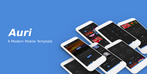Auri - A Modern Mobile Template Auri - A Modern Mobile Template