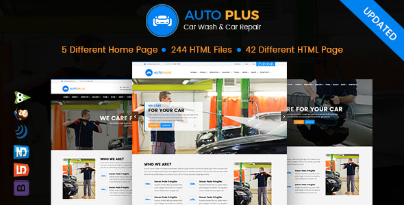 Auto Plus – Car Wash and Car Repair HTML Template Auto Plus – Car Wash and Car Repair HTML Template