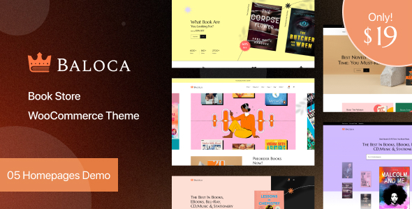 Baloca - Book Store WooCommerce Theme Baloca - Book Store WooCommerce Theme