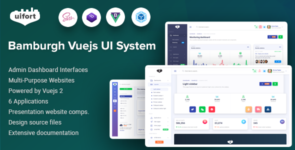 Bamburgh - Vuejs Admin Dashboard & UI Kit & Multi-Purpose Websites Template Bamburgh - Vuejs Admin Dashboard & UI Kit & Multi-Purpose Websites Template