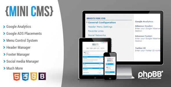 BBOOTS - Mini CMS system for phpBB BBOOTS - Mini CMS system for phpBB