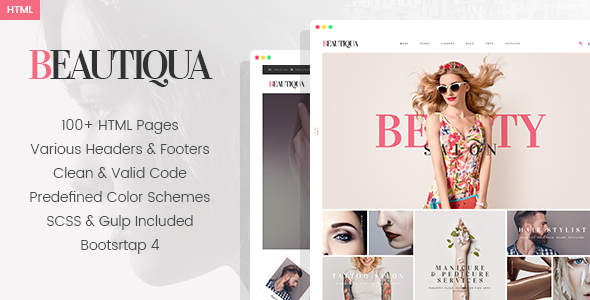 Beautiqua - Beauty Salon HTML Template Beautiqua - Beauty Salon HTML Template