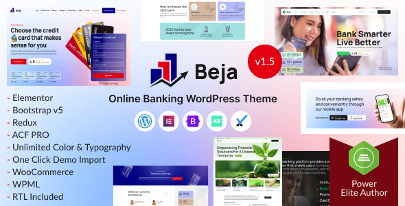 Beja - Banking Finance & Fintech Elementor WordPress Theme Beja - Banking Finance & Fintech Elementor WordPress Theme