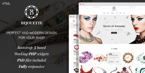 Bejouette - Handmade Jewelry Designer HTML Template Bejouette - Handmade Jewelry Designer HTML Template
