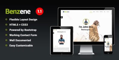 Benzene - Personal Portfolio Template
