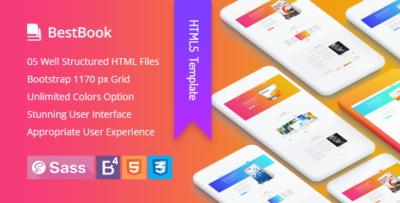 Bestbook - Book Author & Marketers Landing Page HTML5 Template