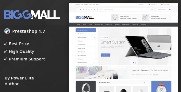 BiggMall - Responsive Prestashop 1.7 Theme BiggMall - Responsive Prestashop 1.7 Theme